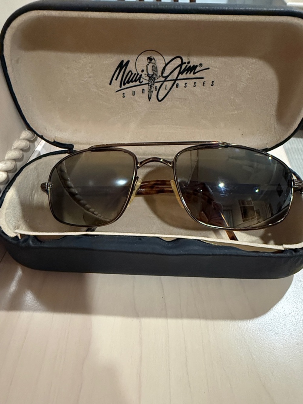 Vintage Mens Maui Jim MJ162-23 Sunglasses – Made in Japan + Case